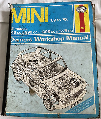 #ad Haynes Mini 1969 to 1988 All Models Owners Workshop Manual SHD GBP 2.95