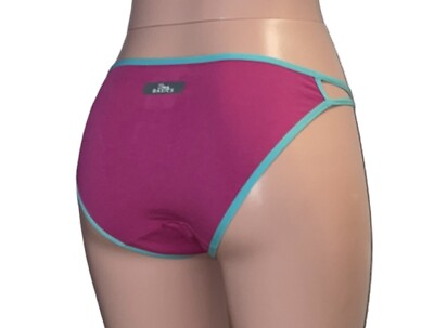 #ad Sexy Basics Pink Super Soft Double String Bikini Panties Womens 2XL NWOT $15.00