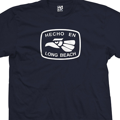 Hecho En Long Beach T Shirt Camiseta Made Born Bred in Womens amp; Mens Tee Shirt $24.98