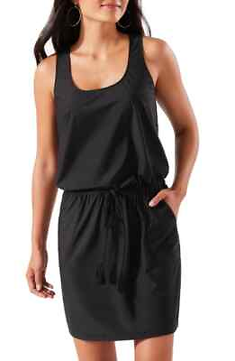 Tommy Bahama Portofino Cover Up Tank Dress in Black at Nordstrom Size X Small $31.49