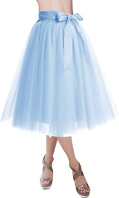 #ad DRESSTELLS Tulle Skirts for Women Knee Length Long Adult Tutu Layered Short Prom $71.17