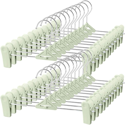 #ad Hangers for Skirts amp; Pants with Clips Space Saving Hangers 30 Pack $27.08
