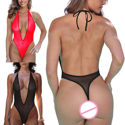 #ad Women Bikini Mesh Micro Bra Set G string thong Lingerie Swimwear Underwear 、 $3.29