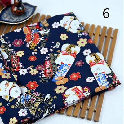 Japanese Fabric Cotton Shiba Inu Animals Print DIY Kimono Curtain Craft Clothes $24.46