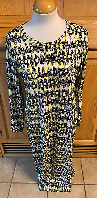 #ad NWOT Women#x27;s Tall Medium Wearadress Long Sleeve Maxi Dress Classic Casual $17.49