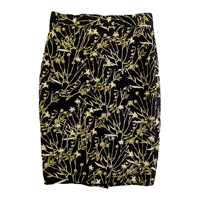 Banana Republic Petites Sz 2 Pencil Skirt Short Floral Print Zipper in Back $20.95