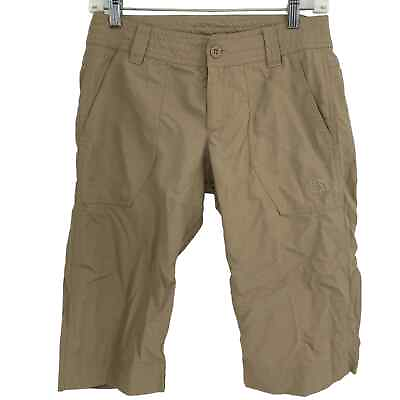 #ad The North Face Nylon Hiking Khaki Bermuda Shorts Size 4 $23.00