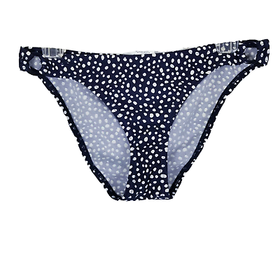 #ad Speedo Bikini Bottom Women Size 10 Blue White Dotted $15.99