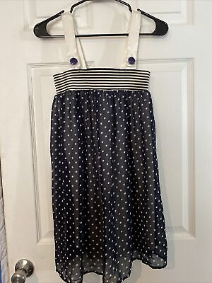 #ad wet seal small summer dress Shift NWT polka dot knee length navy $20.00
