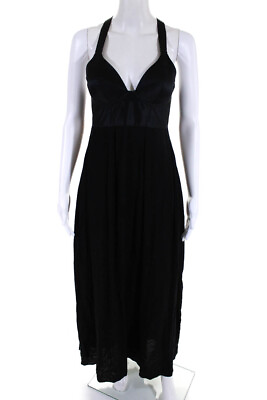 #ad Theyskens Theory Women#x27;s Sleeveless Maxi Dress Black Size 34 $34.01