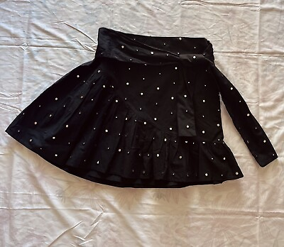 #ad Lovers Friends Funky Mini Skirt lil mirrors all throughout Small Belt $25.00