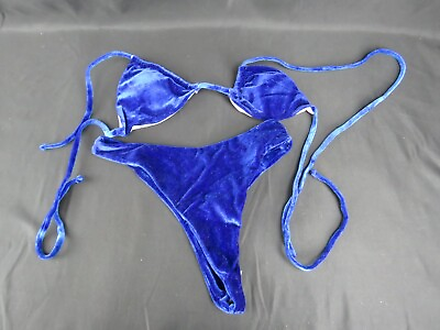 #ad Blue Bikini Womens Medium Beach $17.95