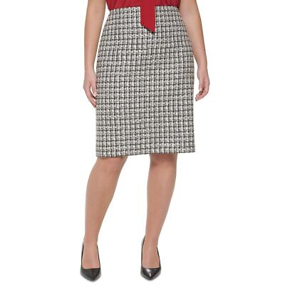 Calvin Klein Womens Knee Length Tweed Office Pencil Skirt Plus BHFO 6470 $23.39
