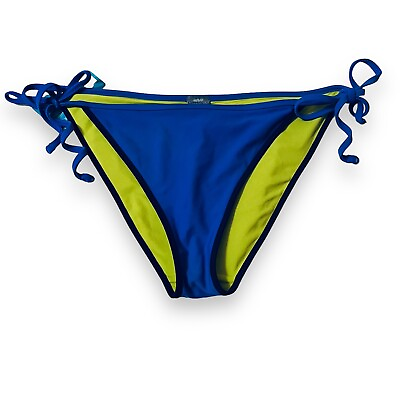 Aerie American Eagle Side Tie Bikini Women’s Large Blue Adjustable Lined $10.39