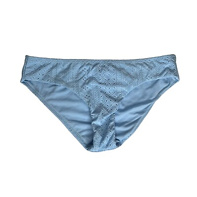 #ad Xhilaration Womens Swim Bottoms Bikini Cheeky Blue Size Large New $13.00