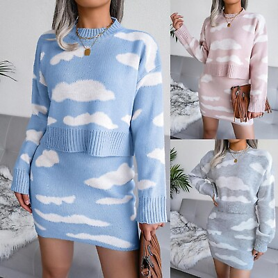 #ad Cute Dresses for Women Women#x27;s Autumn Round Neck Long Sleeve Oversized Pullover $47.46
