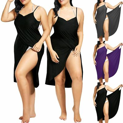 Women Swimwear Scarf Beach Cover Up Wrap Sarong Sling Skirt Maxi Dress Plus Size $5.29