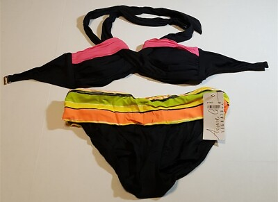 #ad Anne Cole Signature Multi Color Bikini Women#x27;s Size Small $18.99