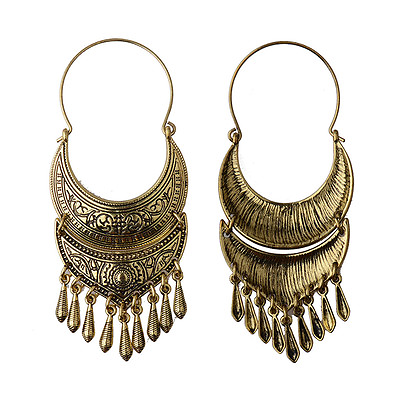 New Bohemian Boho Style Tibetan Carved Beads Tassel Women Retro Dangle Earrings $2.84