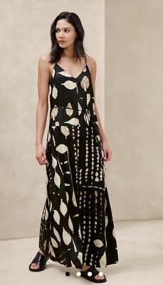 #ad Banana Republic Tie Waist Maxi Dress Size Small Retails $120 $45.00