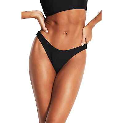 #ad Seafolly Black High Cut Bikini Bottoms NWT Size 4 $25.00