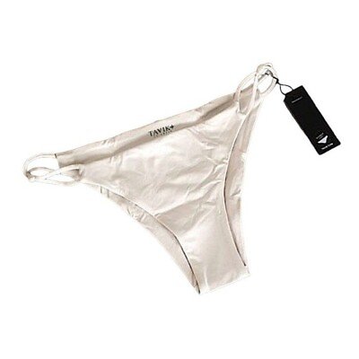 #ad Tavik Asher Double Band Side Tapioca Bikini Bottoms Size L NWT $22.00