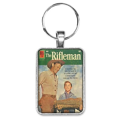 #ad The Rifleman #10 Suggestive Funny Cover Key Ring or Necklace Western Show Comic $12.95