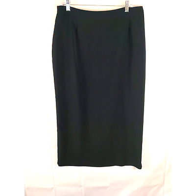 #ad Vintage Michele Women#x27;s Skirt Long Black Size 16 Whimsigoth Goth Modest USA $20.47