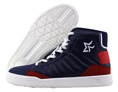 New Leather High Top Athletic Basketball Fashion Casual Sneakers Shoes For Men $43.75