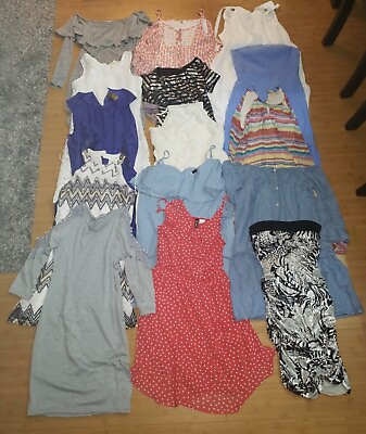 Lot of 15 Mixed Summer Junior Dresses Bulk Wholesale Resale Consignment Size S M $149.99