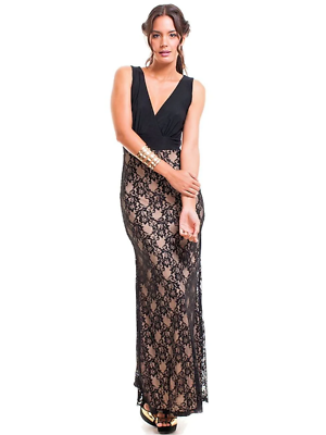 #ad Women#x27;s Dress Sleeveless Boho V Neck Lace Maxi Gown $13.05