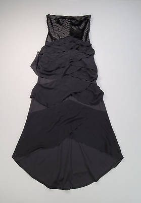 Tadashi Dress Women Size 12 Black Ballroom Party Short Sleeve Dress Ladies $24.99
