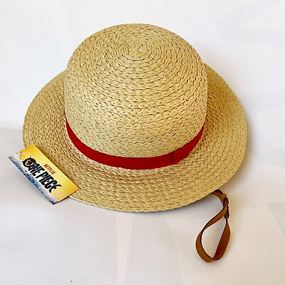 Authentic Luffy One Piece Live Action Netflix Official Straw Hat NEW $74.95