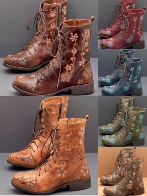 #ad Women#x27;s Shoes Women#x27;s Boots Ethnic Style Women#x27;s Leather Boots Large Size Rou $41.86