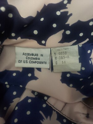 #ad Women#x27;s 2 Piece Pink Blue Spring Floral Blouse Pleats Skirt Suit Size 14 USA $38.99