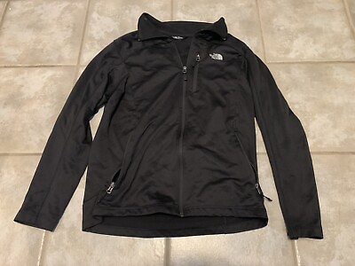 #ad The North Face Mens Black Zip Up Jacket Medium Polyester Outdoors Hiking $23.49