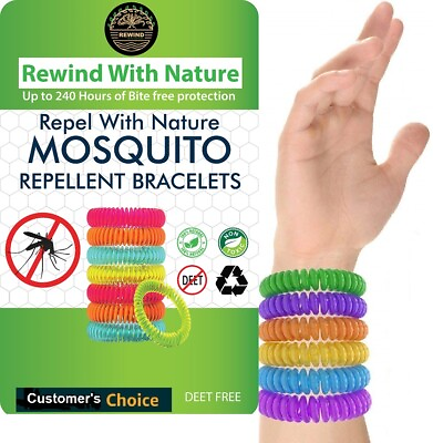 Mosquito Repellent Bracelet Insect Silicon Bands Last Long for Kids amp; Adults Bug $9.98