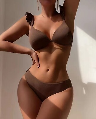#ad perfect push up swim bathing suits for women two piece L $20.00