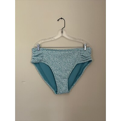 #ad NWOT Time And Tru Womens XLarge 16 18 Blue Swimsuit Bikini Bottoms $10.91