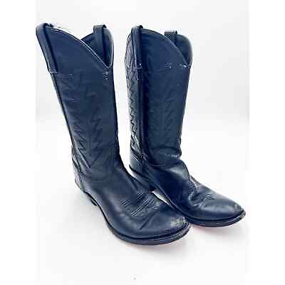 #ad Women#x27;s Black Leather Boots Size Size 7 $65.00