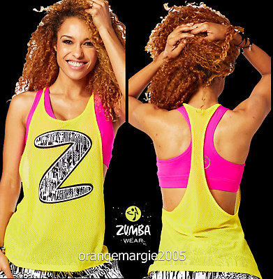 Zumba Dance is Mesh Up Tank Top Tee Mell OhYelllow Awwhh Amazing RARE L XL $42.50