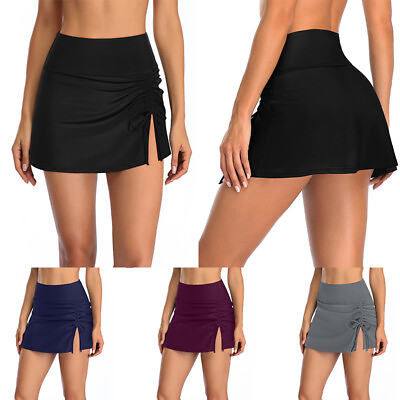 #ad Womens Swim Skirt High Waisted Bathing Suit Skirt Bikini Bottoms For Women ^ * $5.72