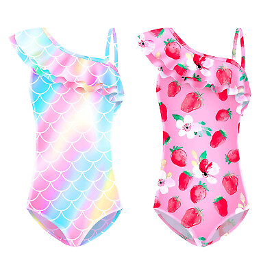 #ad Girls Swimwear Hawaiian Swimsuit Activewear Beachwear Diving Bathing Suit Kids $15.99