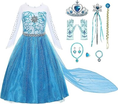 #ad Princess Costumes Birthday Party Dress Up for Little Girls with Accessories $19.99