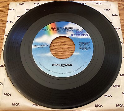 #ad Brian Hyland “Itsy Bitsy Teenie Weenie Yellow Polkadot Bikini” 7quot; 45 rpm $5.00