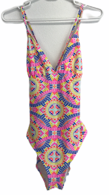 #ad Unbranded Womens One Piece Swimsuit Colorful Measurements in Photos $10.48