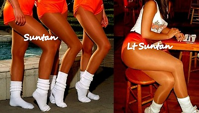 #ad #ad 2 Tamara D =1 Suntan 1 Lt Suntan Pantyhose Hooters Uniform hosiery Light support $19.95