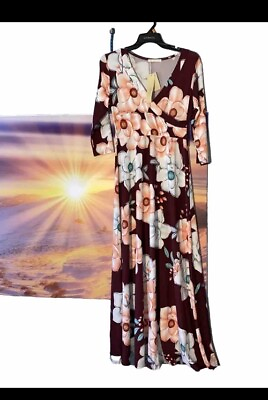 #ad Womens Maxi Dress New Feeling Floral Medium $13.40