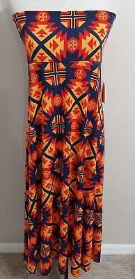 #ad *NWT* LuLaRoe Womens Medium Multicolor Maxi Dress $21.84