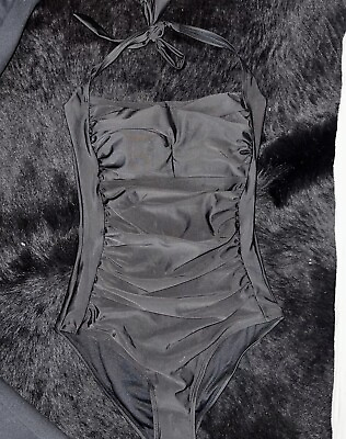 #ad #ad One Piece Women#x27;s Swimsuit Bathing Suit Black Medium NWOT $24.95